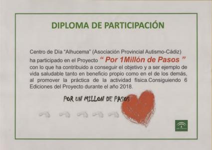 Campaña Por un millón de pasos" 2018.