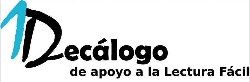 Logo del Decálogo de apoyo a la Lectura Fácil