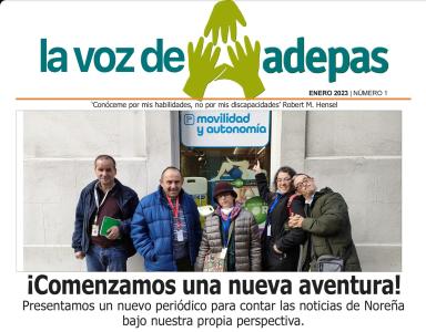 Cabecera Portada Periódico La Voz de Adepas, número 1