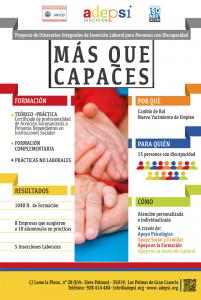 CARTEL PUBLICITARIO MÁS QUE CAPACES