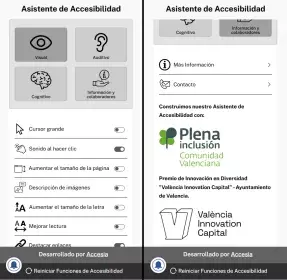 Imagen de muestra del Asistente de Accesibilidad - "AdA"
