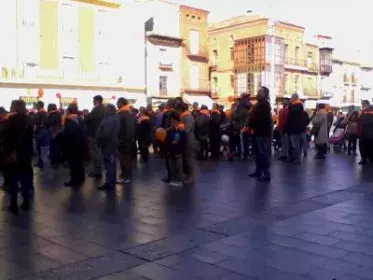 Imagen de la Marcha DI CAPACIDAD en la Plaza Mayor de Medina del Campo